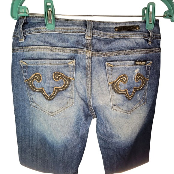 **SALE** ReRock‎ Express Jeans Bootcut Distressed 32L - Picture 4 of 6